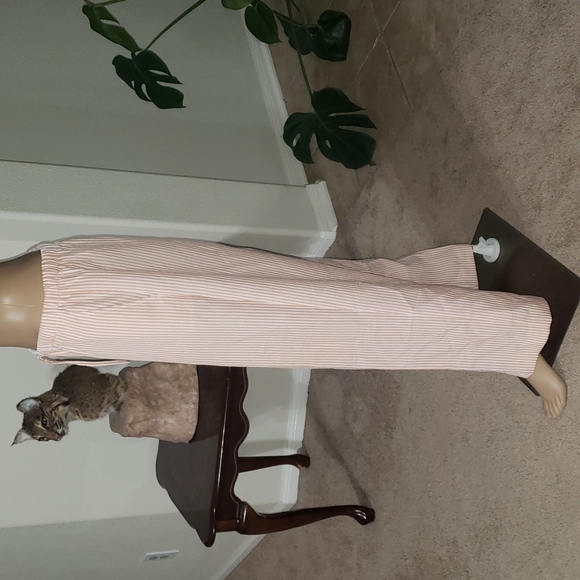 Orvis m relaxed fit deep pocket drawstring white striped pant - Picture 3 of 5